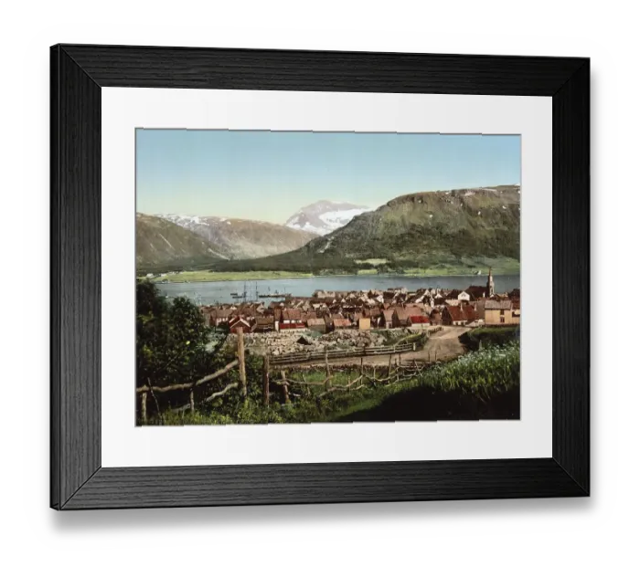 Framed Print : Tromso, Tromsoe, Tromse, municipality in the Norwegian Fylke Troms