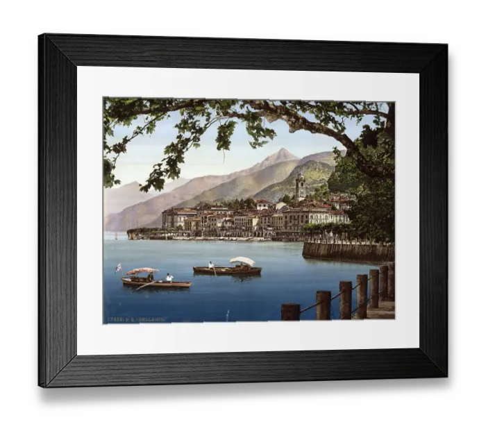 Framed Print : Bellagio, General view, Lake Como