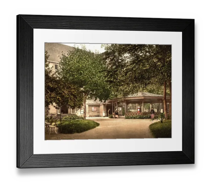 Framed Print : Spring of the Celestins, cold spring with 22 degrees