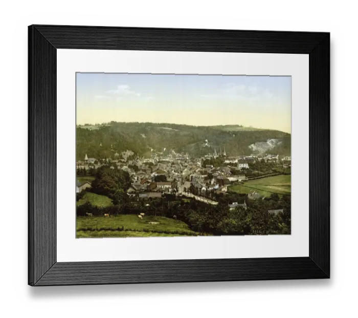 Framed Print : General view of the spa town of Spa in Wallonia