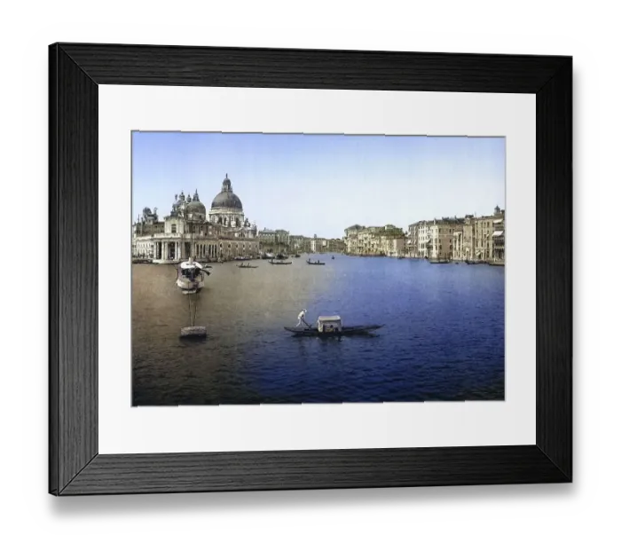 Framed Print : Der Canale Grande, Santa Maria della Salute