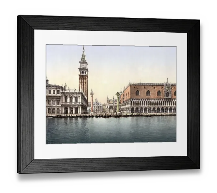 Framed Print : Die Piazzetta, Venedig, Italien