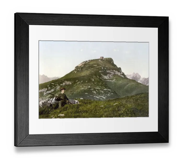 Framed Print : The Hoher Kasten is a mountain in the Appenzell Alps