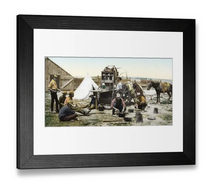 Framed Print : The round up, Grub Pile, Colorado Framed Print : The round up, Grub Pile, Colorado