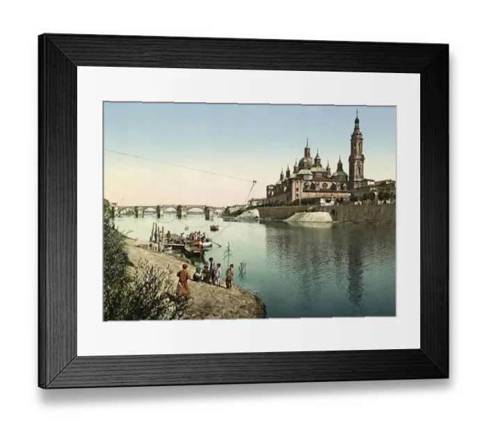 Framed Print : Zaragoza. Rio Ebro and Cathedral-Basilica of Our Lady of the Pillar Framed Print : Zaragoza. Rio Ebro and Cathedral-Basilica of Our Lady of the Pillar
