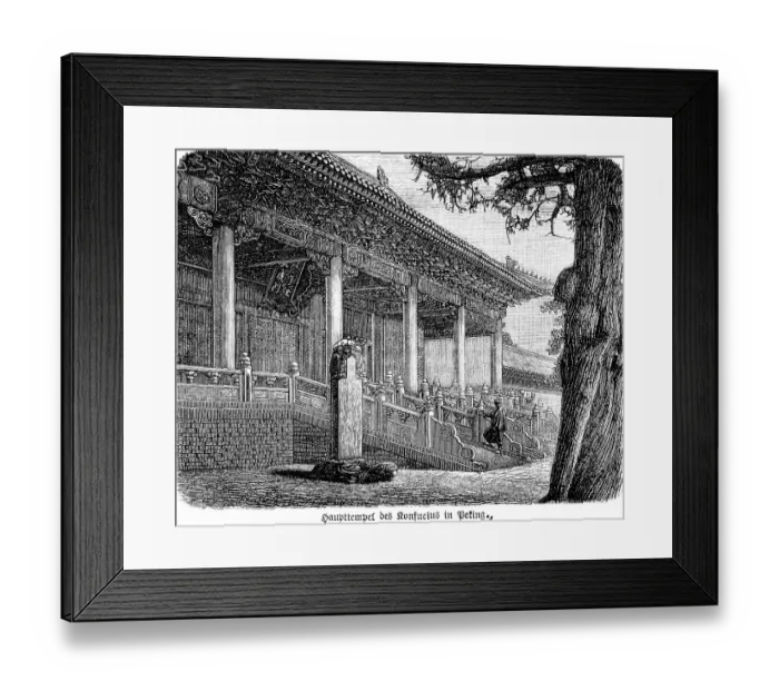 Framed Print : Temple complex, main temple, Confucius Framed Print : Temple complex, main temple, Confucius