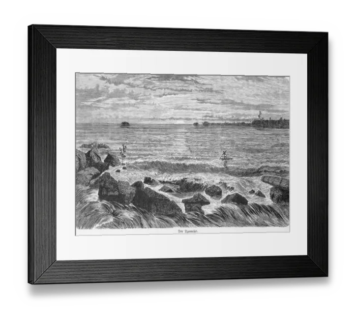 Framed Print : Lake Tana, Lake Tsana, highlands