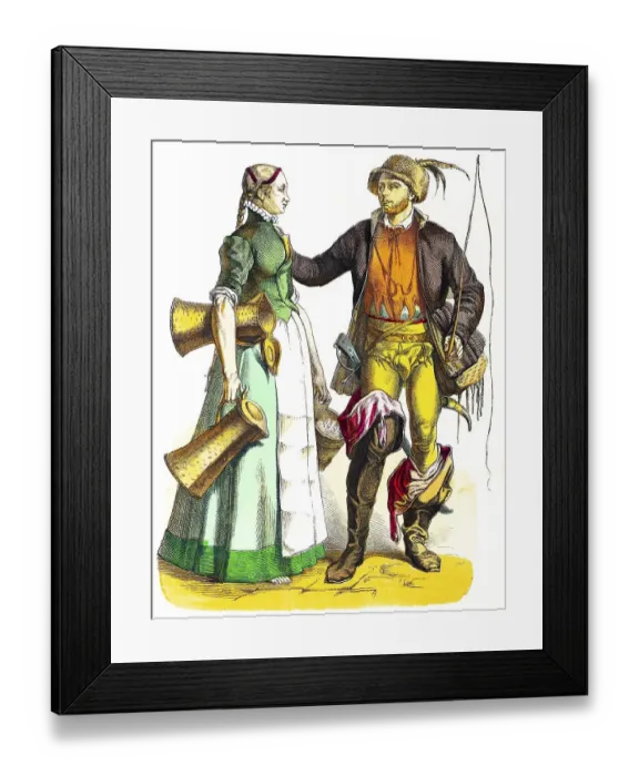 Framed Print : Munich Picture Gallery, Costumes Framed Print : Munich Picture Gallery, Costumes