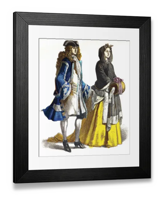 Framed Print : Munich illustrated broadsheet, costumes Framed Print : Munich illustrated broadsheet, costumes