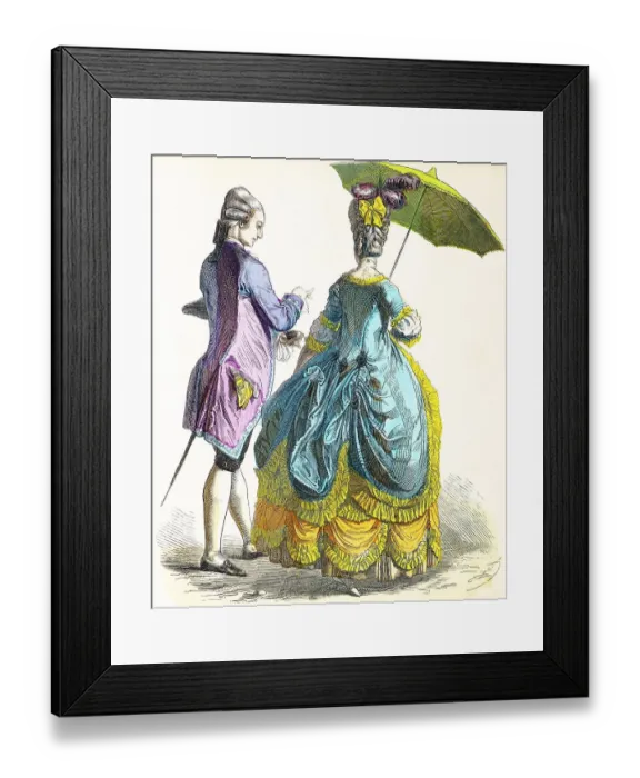 Framed Print : Munich picture sheet, costumes Framed Print : Munich picture sheet, costumes