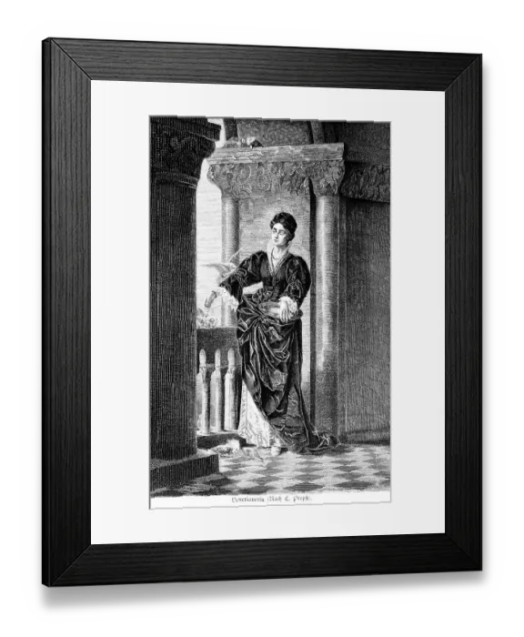 Framed Print : Gentlewoman, Venice, Italy, terrace Framed Print : Gentlewoman, Venice, Italy, terrace