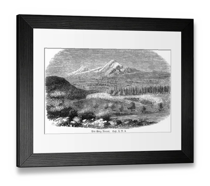Framed Print : Mount Ararat, landscape, trees Framed Print : Mount Ararat, landscape, trees