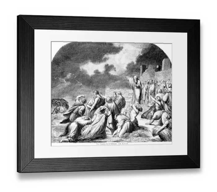 Framed Print : The thunderstorm in harvest time