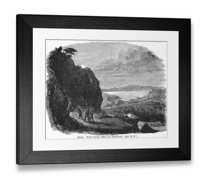 Framed Print : Endor, Saul's servants seek the sorceress Framed Print : Endor, Saul's servants seek the sorceress