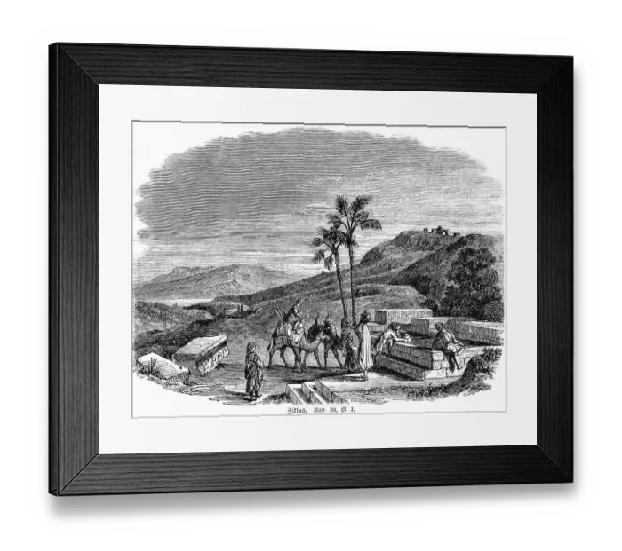 Framed Print : Ziklag, David, third day, city