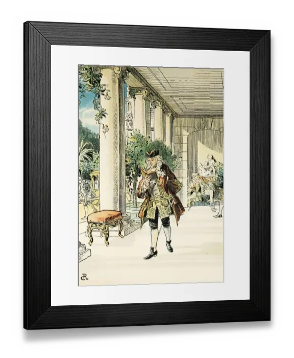 Framed Print : Frederick II the Great as Crown Prince in Rheinsberg Framed Print : Frederick II the Great as Crown Prince in Rheinsberg