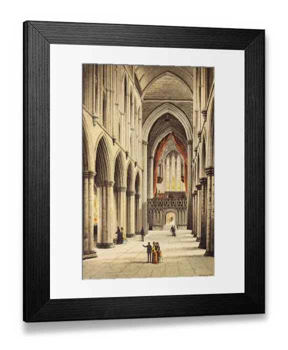 Framed Print : Cathedral with nave, Glasgow, Scotland Framed Print : Cathedral with nave, Glasgow, Scotland