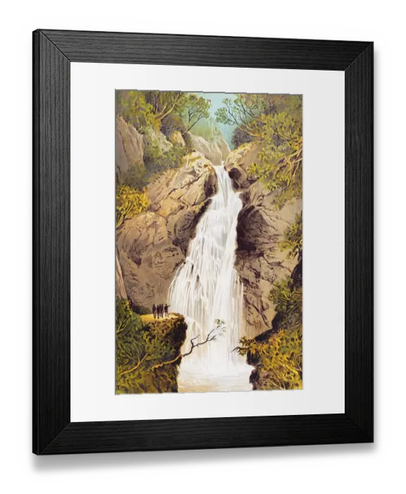 Framed Print : Waterfall Fall of Foyers, River Foyers
