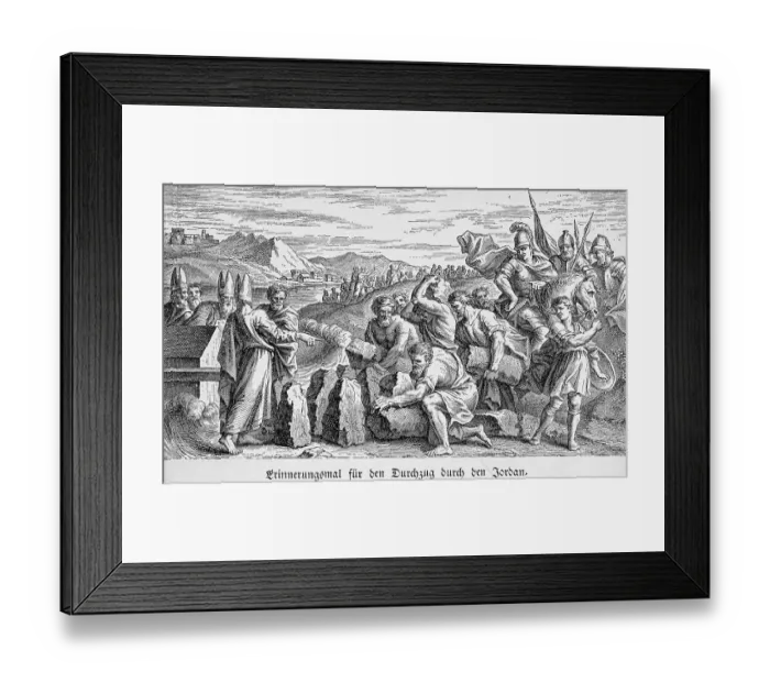 Framed Print : Memorial for the Passage through the Jordan Framed Print : Memorial for the Passage through the Jordan