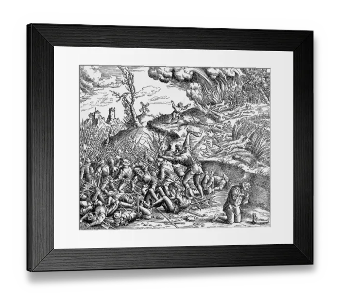 Framed Print : Samson Strikes a Philistine Army Framed Print : Samson Strikes a Philistine Army