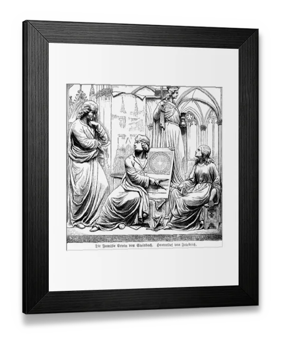 Framed Print : Erwin von Steinbach family, Erwin and Sabina Framed Print : Erwin von Steinbach family, Erwin and Sabina