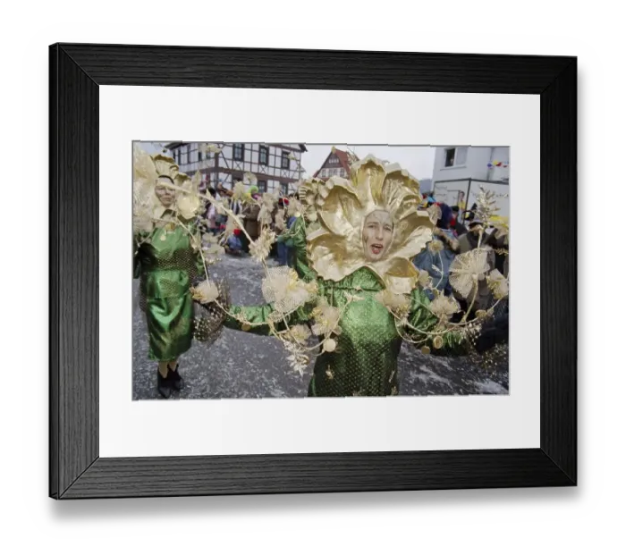 Framed Print : Carnival in Wasungen, Thuringia on 13 Framed Print : Carnival in Wasungen, Thuringia on 13