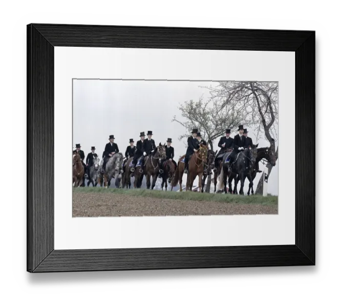 Framed Print : Sorbian Easter riders ride their horses on Easter Sunday in Wittichenau Framed Print : Sorbian Easter riders ride their horses on Easter Sunday in Wittichenau