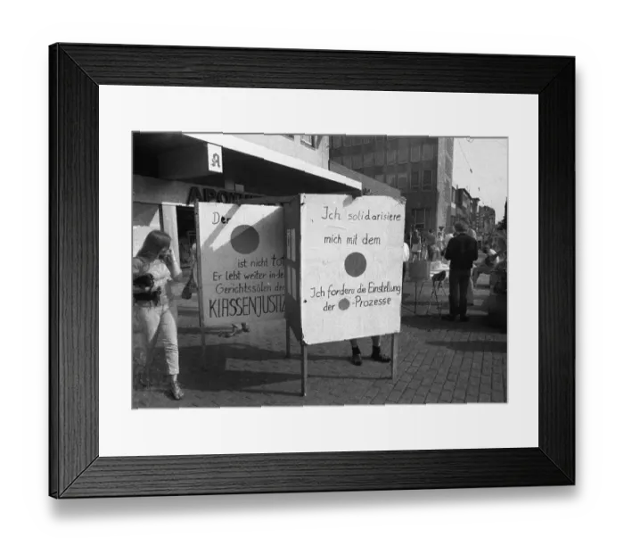 Framed Print : A collection of signatures by students opposed the sentencing of Red Dot activists