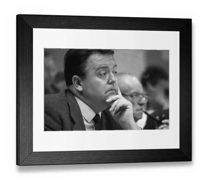 Framed Print : SPD election party conference in Essen on 09 Framed Print : SPD election party conference in Essen on 09