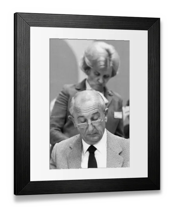 Framed Print : SPD election party conference in Essen on 09 Framed Print : SPD election party conference in Essen on 09