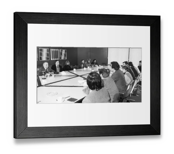 Framed Print : The visit of the Chairman of the FDJ of the GDR Framed Print : The visit of the Chairman of the FDJ of the GDR