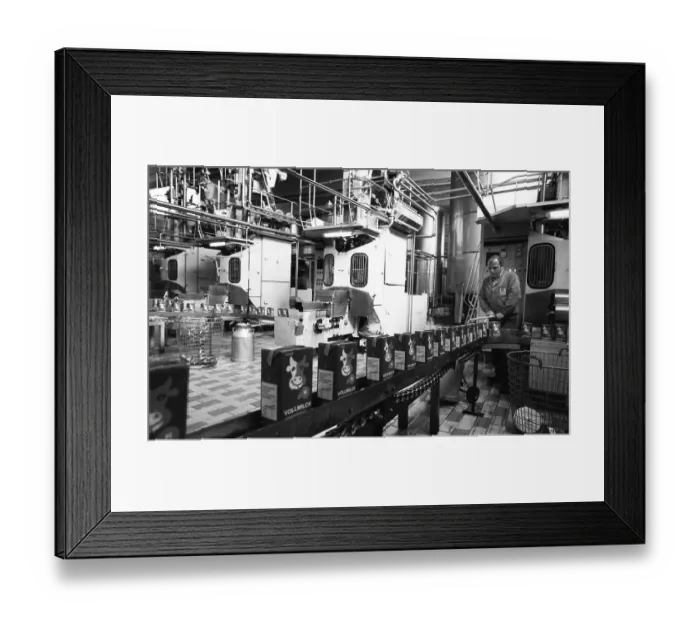 Framed Print : Milk processing at Westmilch on 20