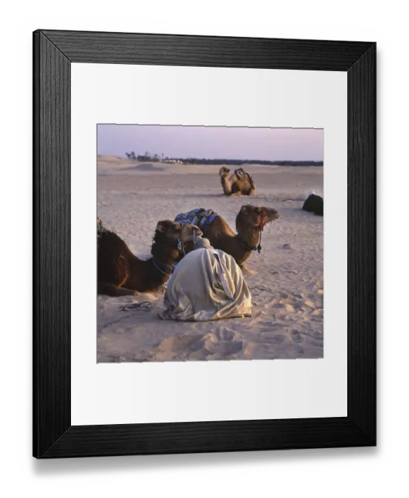 Framed Print : Tunisia with Hammamet by the sea on12