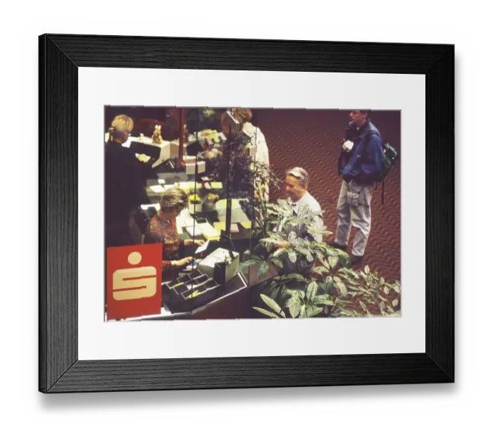 Framed Print : The work of the employees, here on 18