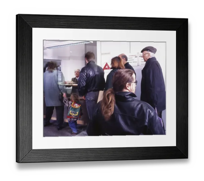 Framed Print : Encounters of people in Germany Framed Print : Encounters of people in Germany