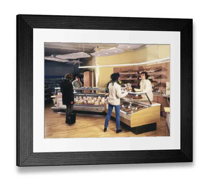Framed Print : As early as 1996, there were organic shops like this one in Iserlohn Framed Print : As early as 1996, there were organic shops like this one in Iserlohn
