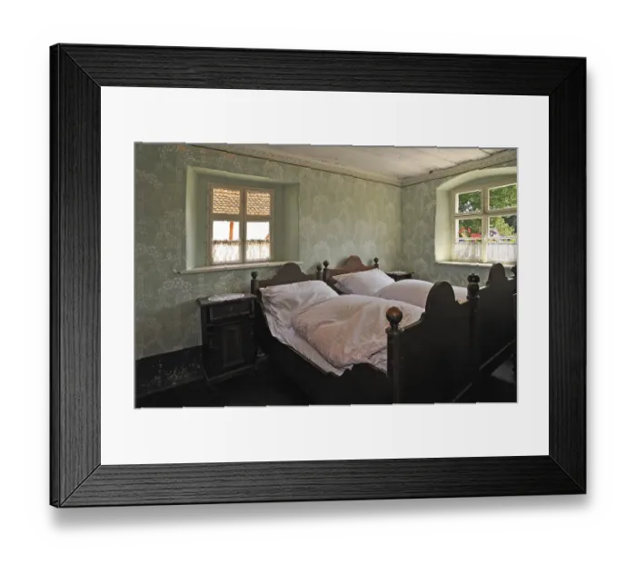 Framed Print : Bedroom of the hop farmers house