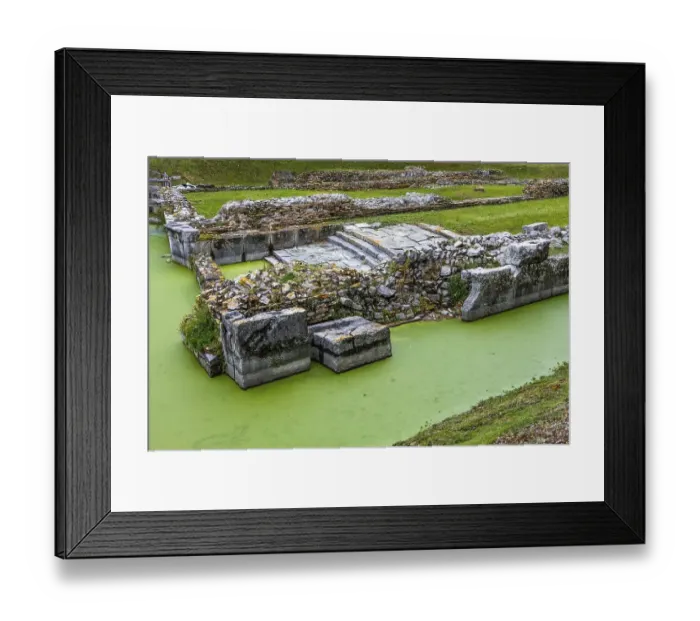 Framed Print : Pier facilities, inland harbour
