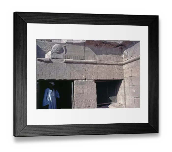 Framed Print : Famous ceiling design, the winged sun at the entrance Framed Print : Famous ceiling design, the winged sun at the entrance