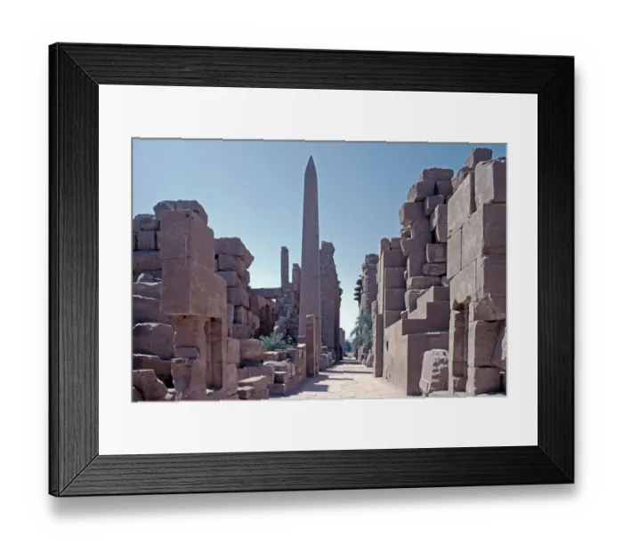 Framed Print : Middle Passage, Obelisk, Amun-Re-Temple