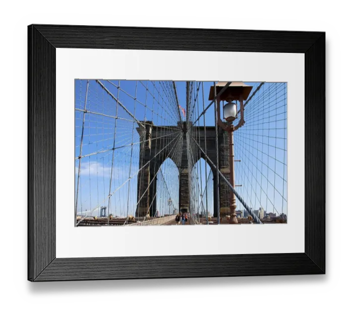 Framed Print : Brooklyn-Bruecke, New York City Framed Print : Brooklyn-Bruecke, New York City