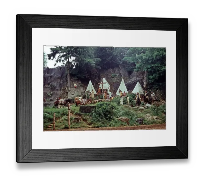 Framed Print : Tents and actors in The Treasure in Silver Lake Framed Print : Tents and actors in The Treasure in Silver Lake
