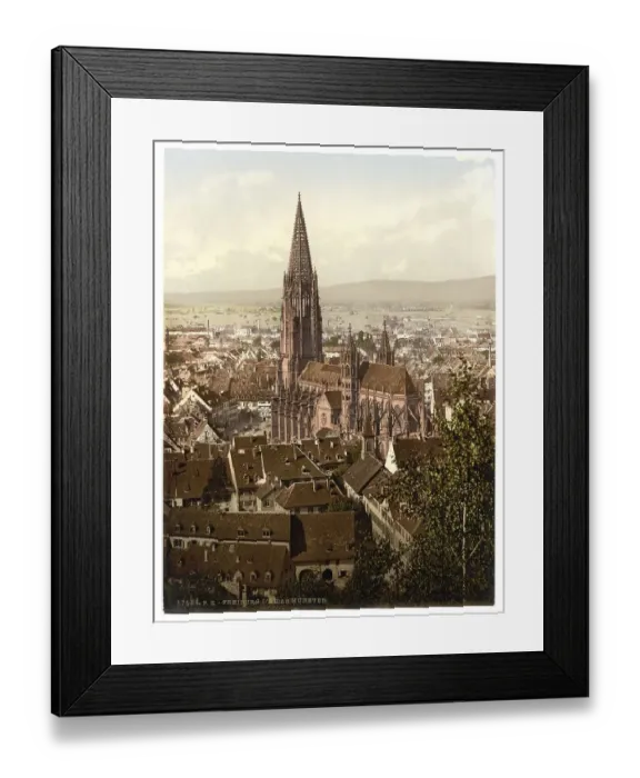 Framed Print : The Cathedral of Freiburg, Baden-Wuertemberg Framed Print : The Cathedral of Freiburg, Baden-Wuertemberg