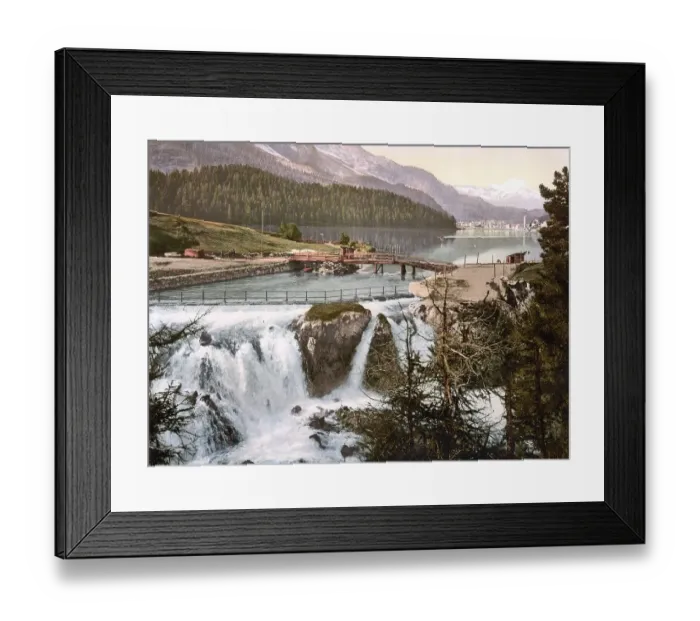 Framed Print : View over the upper Engadine, Upper Engadine