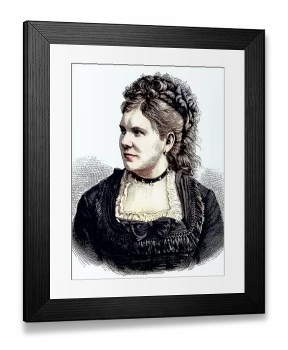 Framed Print : Vilma von Voggenhuber, 1841, 1888
