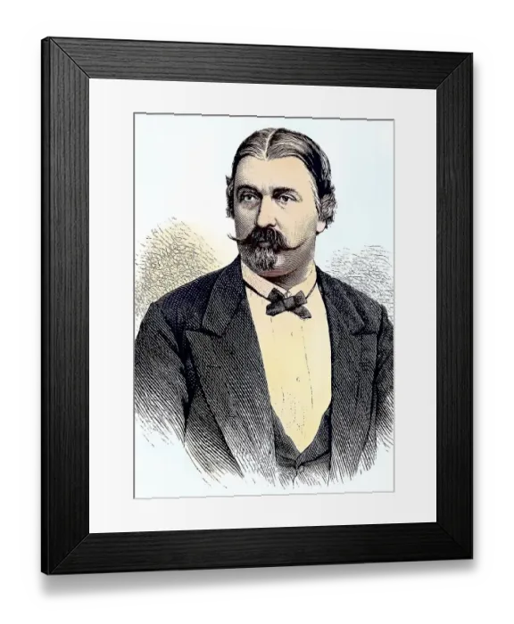 Framed Print : Carl Freiherr von Hasenauer, 1833