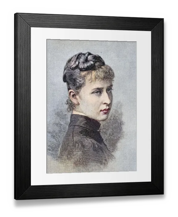 Framed Print : Princess Elisabeth Alexandra Luise Alice of Hesse-Darmstadt and by Rhine