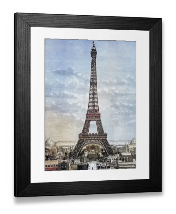 Framed Print : The Eiffel Tower in 1888, Paris Framed Print : The Eiffel Tower in 1888, Paris
