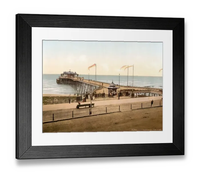 Framed Print : The Pier, Hastings, in the county of East Sussex on the Straits of Dover in south-east England