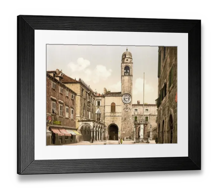 Framed Print : The Corpi di Guardi square in Ragusa